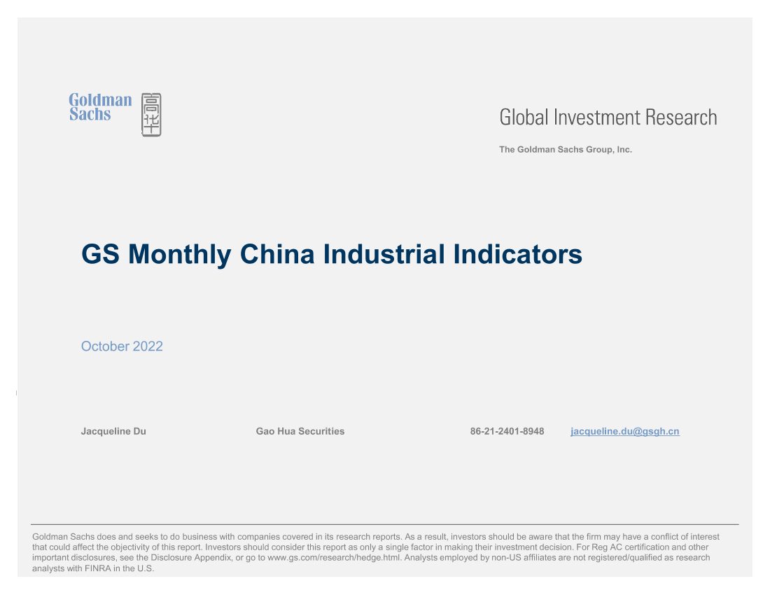 China Industrial Indicators_ Maintained the status quo; few companies' data points improved in Sept(1)China Industrial Indicators_ Maintained the status quo; few companies' data points improved in Sept(1)_1.png